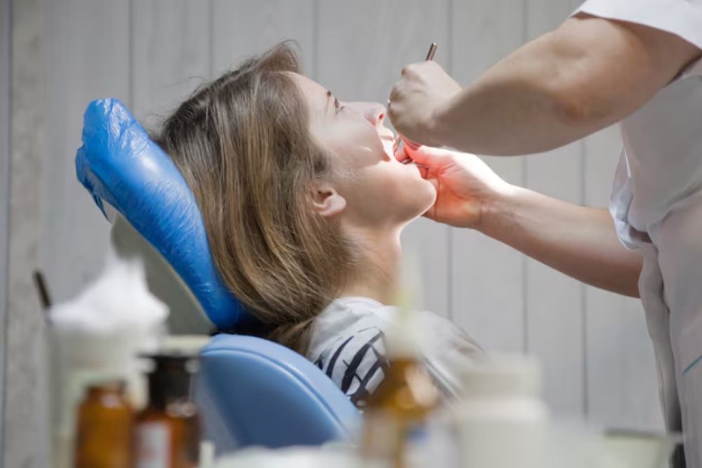 dental implant placement in the jawbone